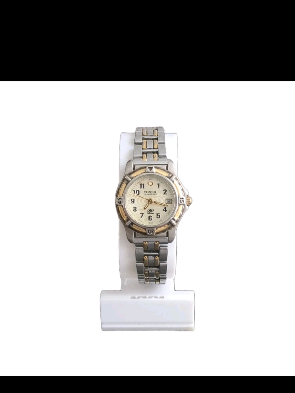 Fossil Two-Tone Silver and Gold Bracelet Watch